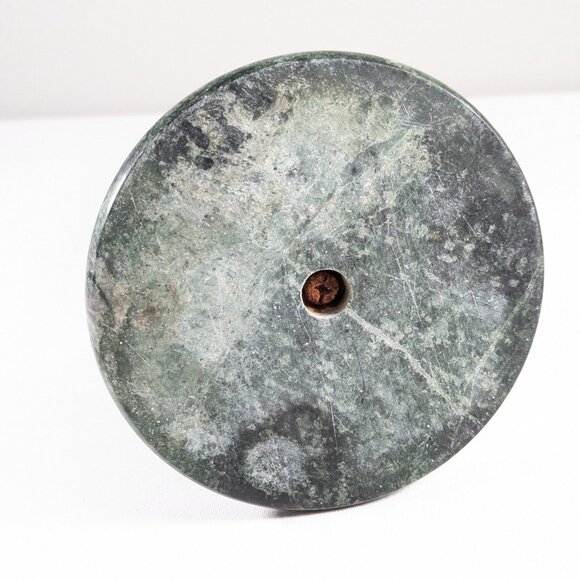 Green marble paper towel holder, loo roll holder, green stone kitchen roll stand - Picture 5 of 9